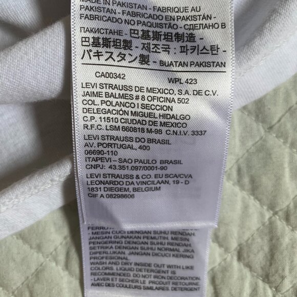 White Levi's Cotton T-Shirt - Picture 5 of 6